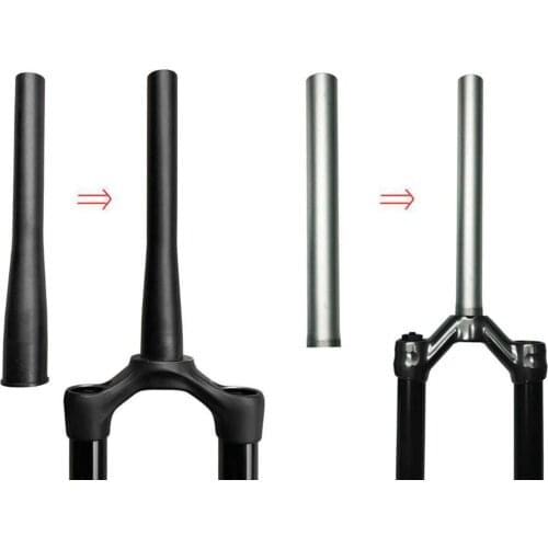 Bike Front Fork Head Tube Fork Pipe Lengthen Bicycle Tools Fork Repair Kits