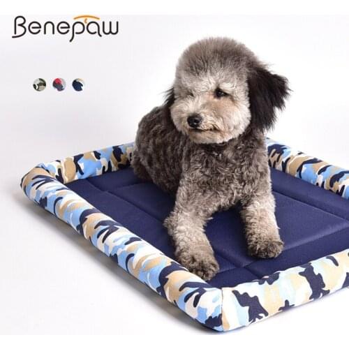 Benepaw All Season Dog Beds For Small Medium Large Dogs Quality Lightweight Waterproof Camouflage Sleeping Pet Mat Puppy Cat