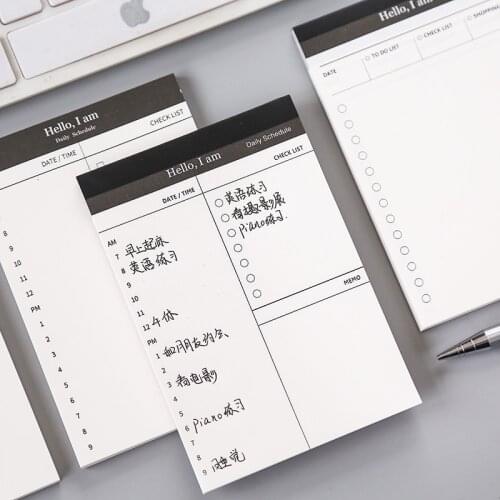 Yoofun 50 sheets shanggu memo pads moterm planner notepad memo sheets weekly planner minimal ins style kawaii School supplies