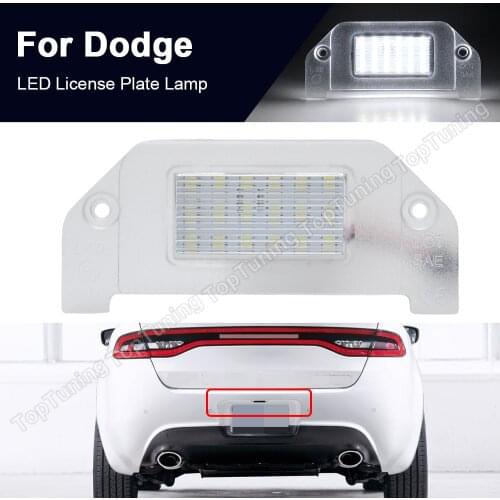 1PC For Dodge Dart 2013-2016 Challenger Avenger 2008-2014 Charger 2006-2014 Magnum 2005-2008 LED License Number Plate Lamp Light