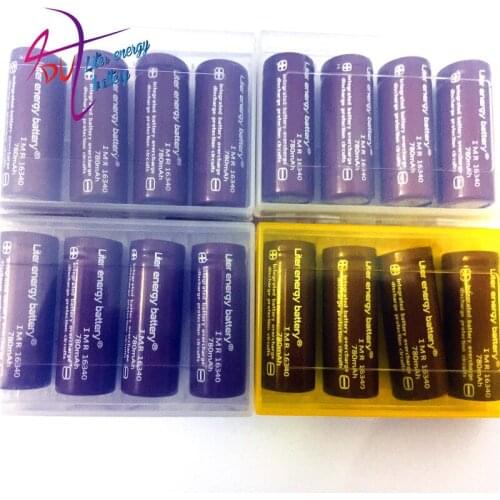 10 pcs / Liter energy battery RCR 123 16340 780mAh 3.7V Li-ion Rechargeable Battery Lithium Batteries with Retail Package