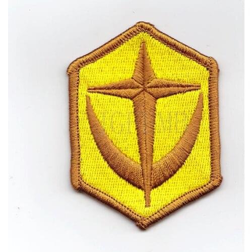 100%Embroidery Gundam Earth Federation Military Tactical Morale Embroidery patch Badges B2461
