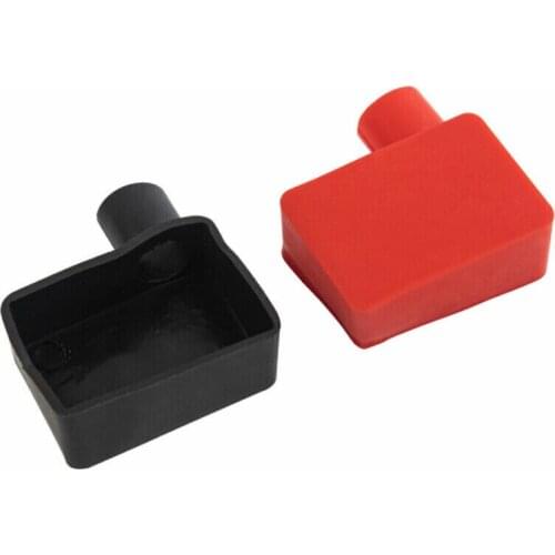 2 Pcs Battery Terminal Cover Battery Black & Red Cap Car Connectors Cover