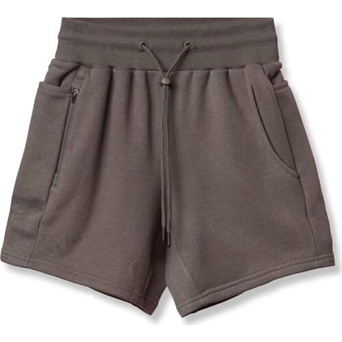 2021 Gym Summer Men Fitness Running sweathshorts Cotton Male Casual Jogger Fashion Multi-Pocket off White high quality Shorts