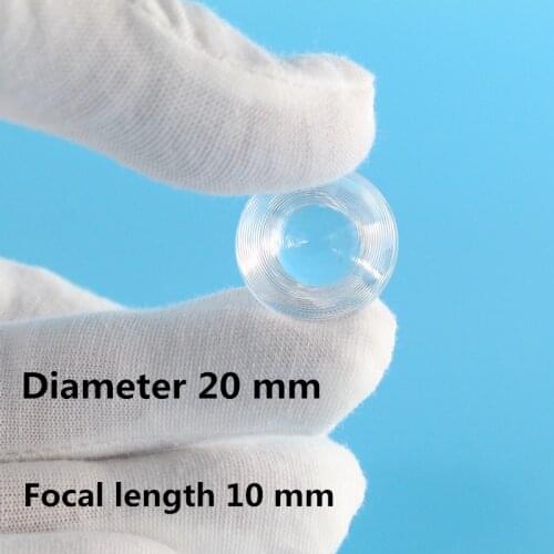 4 pcs /lot small size short focus fresnel lens Focal length 10 mm Diameter 20mm circle fresnel lens hot LED lamp lens