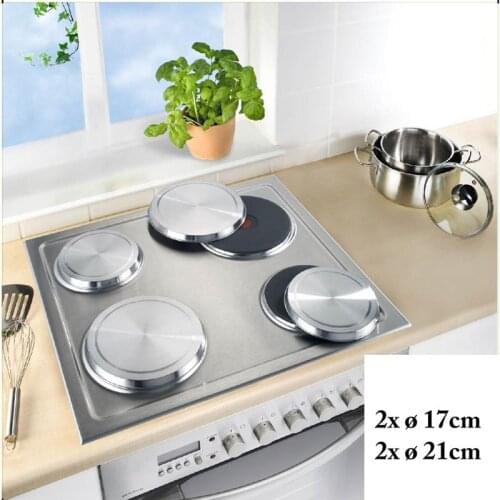 4 Pcs/Set Stainless Steel Stove Burner Cover Kitchen Stove Drip Pan 17/21 Cm Stove Cover Kitchen Cookware Kits Accessories