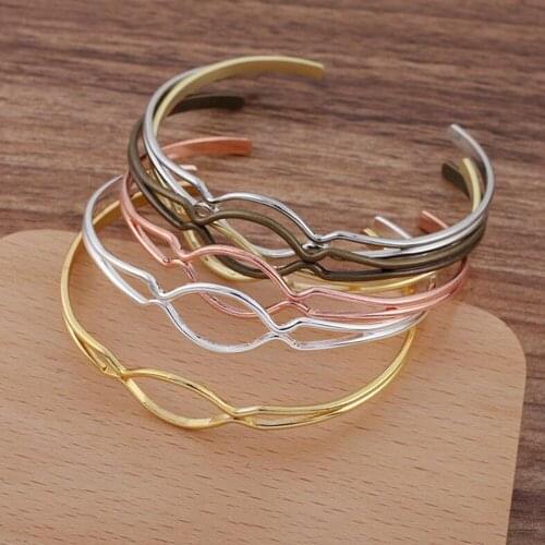 50pcs Fashion Charm Bangle European and American Wire Wrapped Bangle Wrist Bracelet