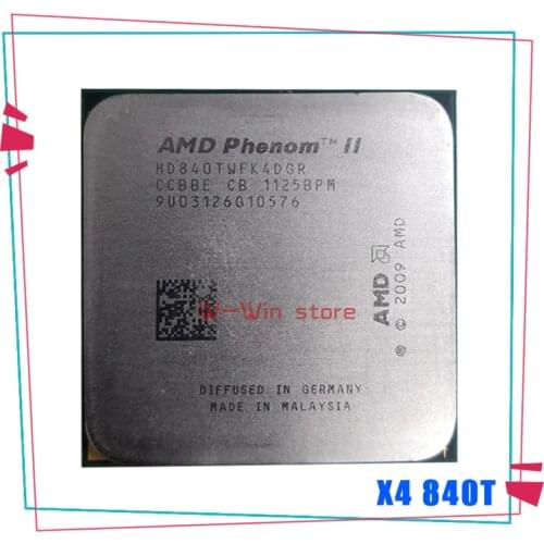 AMD Phenom II X4 840T 2.9Ghz Quad-Core DeskTop CPU X4-840T HD840TWFK4DGR Socket AM3