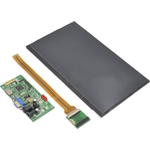 For Raspberry Pi 3B 10 Inch Full View Highlight IPS LCD Display Screen With VGA Drive Board 1920 * 1080 P LVDS Interface