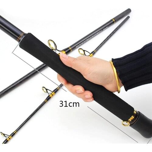 2021 New Design 3-Piece Spinning Rod Heavy Spinning Fishing Rod Portable Fishing Rod Graphite Boat Rod (30-50-Pound Test)