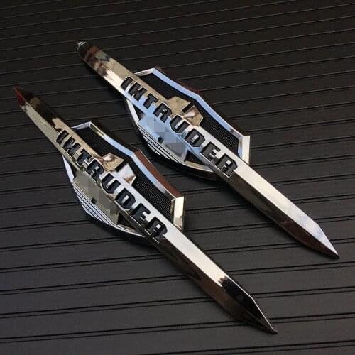 Motorcycle Chrome 3D Fuel Gas Tank Emblem Badge Decoration Decals Stickers For Suzuki Intruder VL 400 800 1500 LC1500 Volusia