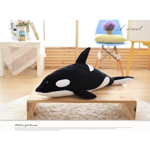 About 80cm killer whale grampus soft pillow Christmas gift b0599