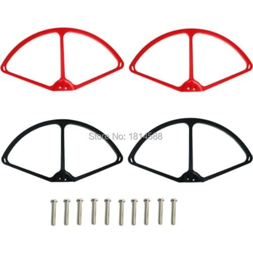 Black and Red set 4 pcs propeller blade guard protective circle for Cheerson CX20 CX20 axis aircraft RC drone
