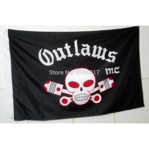 NEW Arrived Outlaw motorcycle biker MC Flag Motorcycle Club Flag ,Custom Flag,Banner Flag,Flying Flag
