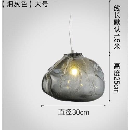 Post-modern Irregular Hand-blown Glass Pendant Lights Nordic Dining Room Living Room Lamps Bar Art Deco Hanging Lights Fixtures