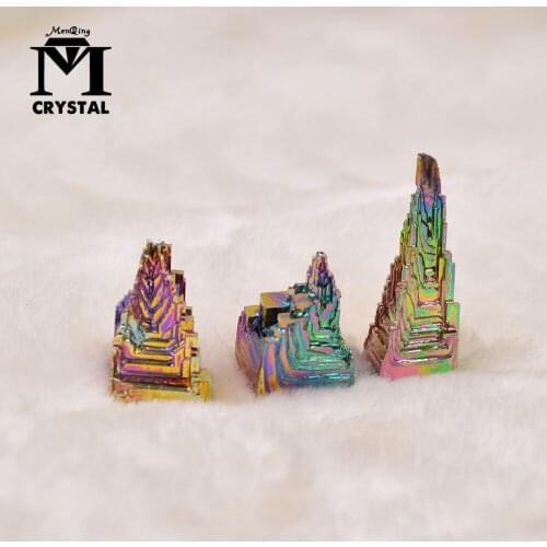 Beautiful Gift Natural Rainbow Bismuth Ore Quartz Crystal Like Building Healing Decor 15g-20g