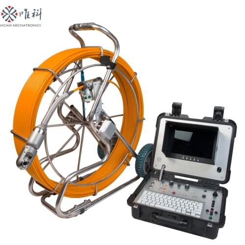 Heavy-Duty Industrial Pipeline Red 9mm Thick Wire Endoscope 50mm Rotation Snake Video Camera 10" Sewer Drain Pipe Inspection