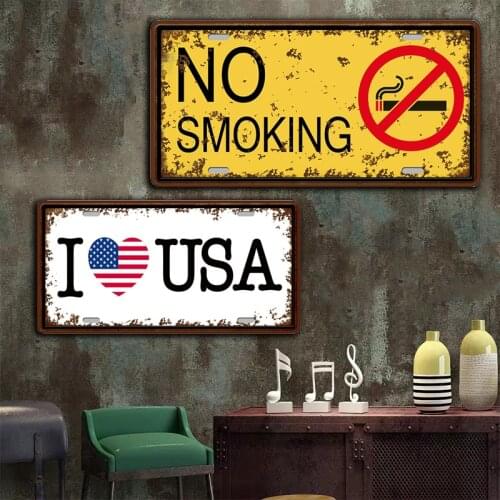 Retro Legends Never Die Tin Sign License plate Shabby Chic Welcome Smile Metal signboard Bar Perfect art poster decoration 15x30