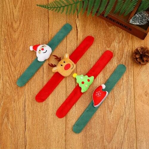 Christmas Childrens Small Gift Christmas Creative Gift Old Man Snowman Clapping Circle Christmas Toy Slapping Bracelet
