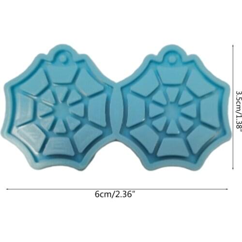 Crystal Epoxy Resin Mold Spiderweb Shape Earrings Dangler Casting Silicone Mould DIY Crafts Jewelry Pendant Making Tools