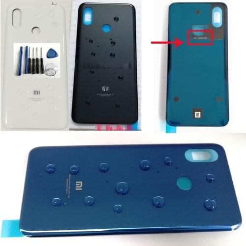 Shyueda 100% Original New For Xiaomi Mi 8 M1803E1A M1803E1C M1803E 6.21" Glass Rear Back Door Housing Battery Door Cover