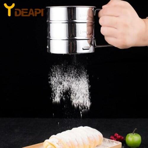 Sieve Cup Powder Flour Sieve Cup Powder Mesh Knife Cake Baking Tools Pastry Tools For Cakes Decorating Pastry Tools Bakeware