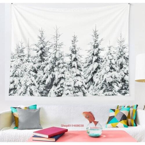 Snow Porn tapestry Wall Hanging Bedspread Wall Art Bedding Curtain Throw Sheet Furniture Comfort Sporting Events