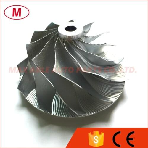 GTA15-25 737689-0002 41.55/56.03mm 11+0 blades High Performance Turbo Point Milling wheel/Aluminum 2618/Billet Compressor wheel