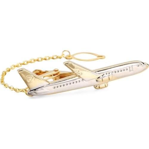 XKZM Mens Tie Clip Steamship Air Plane Shape Tie Bar Pins Top Quality Tie Clips Mens Jewlery Accessory Wholesale