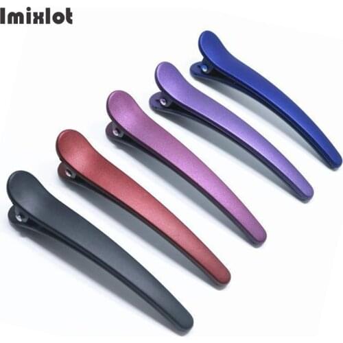 2Pcs Frosted Hair Grip Clips Hairdressing Sectioning Cutting Hair Clamps Clip Professional Plastic Salon Styling Hair Clips