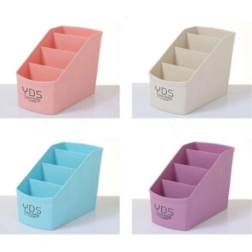 1PC Multifunction Make Up Cosmetic Storage Box Container Bag dresser Desktop Cosmetic Makeup remote control Organizer OK 0214