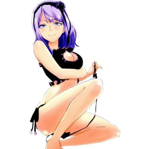 13cm Sexy Uniform Girl Decal High School DxD Anime JDM Car Styling Render Waterproof Car Sticker