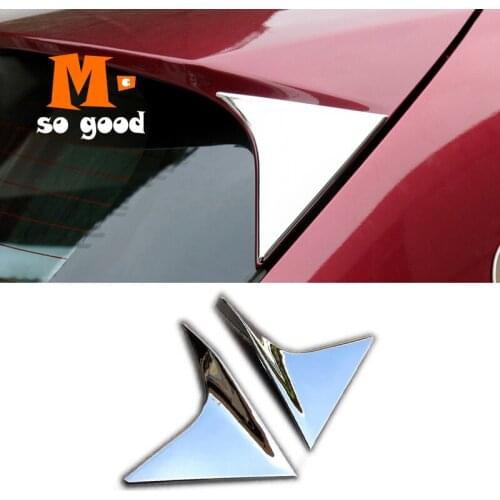 2016 2017 2018 Chrome Rear Trunk Window Spoiler Cover 2014 for Honda Vezel HR-V HRV Chromium Styling Decoration and Protection