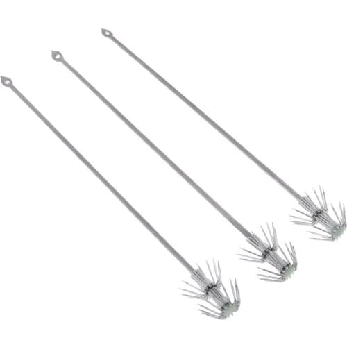 3pcs Luminous Squid Jig Hooks Umbrella Shaped Hooks for Wood Shrimp Jigs Senuelos de pesca leurres de peche