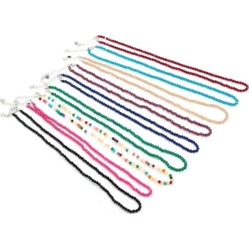 Natural Stone Beads Faceted Round Spinel Stone Charms Colorful Spinel Bead Necklace Silvery Bail Chain Jewelry Bracelet Wrapped