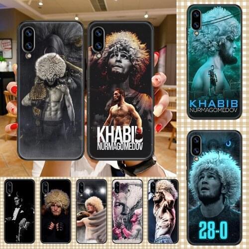 KHabib Nurmagomedov Phone case For Huawei Honor 6 7 8 9 10 10i 20 A C X Lite Pro Play black painting hoesjes soft prime 3D