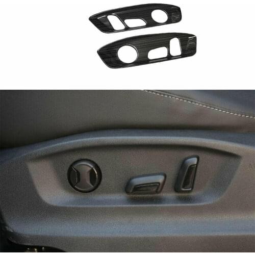 For Volkswagen Atlas 2018-2021 Black Steel Seat Button Handle Panel Cover Trim Car modification Auto parts