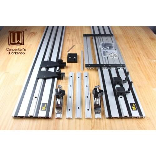 Double-deck Straight Guide Rail With Adjustable Saw Base for Circular Saw,Woodworking DIY