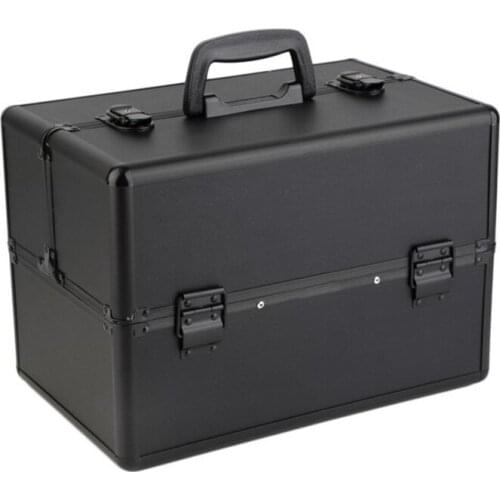 2020 New Professional Hand-held Makeup Storage Box Manicure Box For Travel Portable Cosmetic Case Make Up Organizer Tank Toolbox