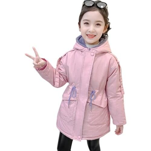 Girls Leather Jacket Outerwear Thick Warm Coat For Girls Casual Style Kids Jacket Spring Autumn Kids Clothing