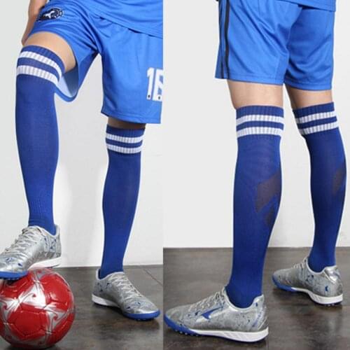 Hot Sale Sports Socks Skillful Manufacture Kid Knee High Socks for Girls Boys Football Stripes Cotton Sport Children Supply