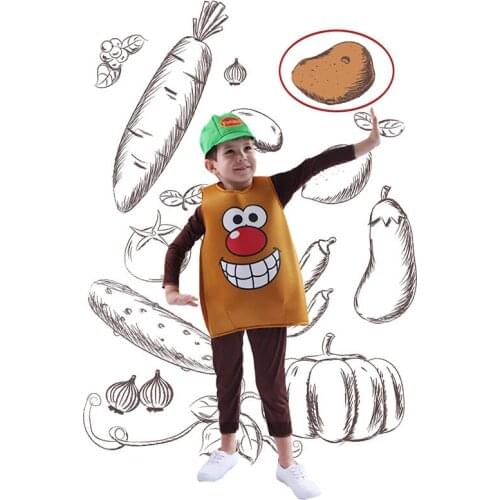 New Cute Children Potato Cosplay Costumes Suit Boys Girls Halloween Carnival Party Costumes