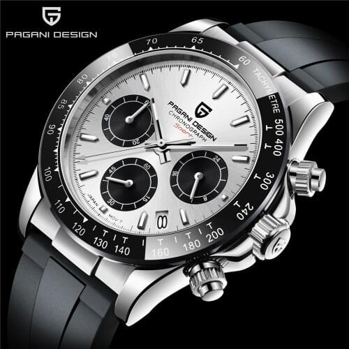 PAGANI DESIGN Top Brand 40mm Mens Watches Luxury Fashion Multifunction Sports Chronograph Mens Quartz Waterproof Watches VK63