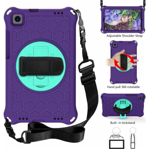 Full Body Kids Shockproof Hand-held Tablet Silicon Case For Huawei MediaPad M3 Lite 8.0 M5 8.4 Cover + pen + straps