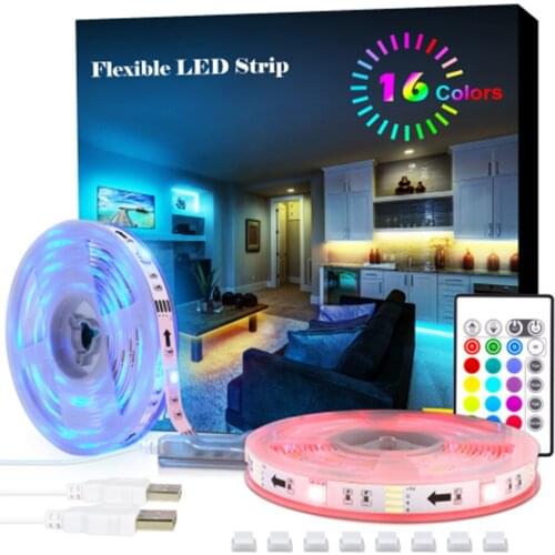 24 Keys Remote Control Usb 5v Smd 5050 Flexible Rgb Led Back Light TV Backlight