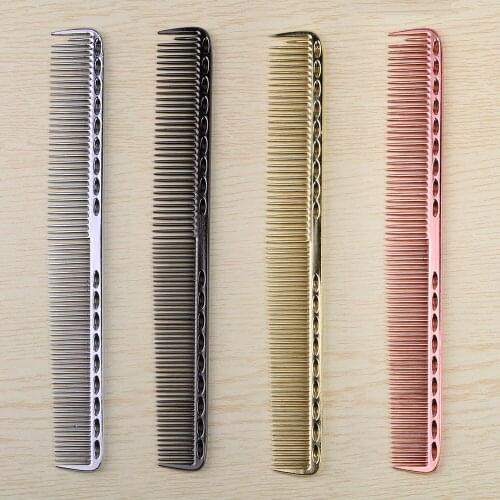 Metal professional hairdressing comb Tangled Straight Hair Brushes Girls Ponytail Comb Pro Salon Hair Care Styling Tool
