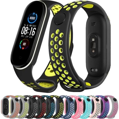 Strap for Mi band 6 Bracelet Sport Silicone Miband4 miband 5 Wrist correa belt Replacement Wristband for xiaomi Mi band 4 3 5 6