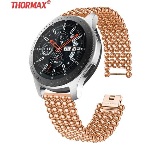 Stainless Steel band For Samsung gear s3 Strap For Samsung Galaxy Watch 46mm Wristband Replacement Band Luxury classic WatchBand