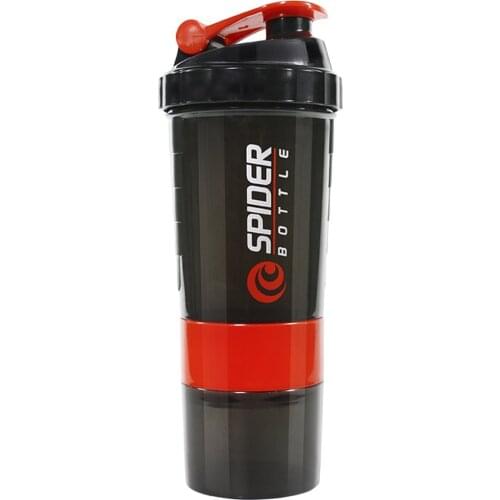 3 Layers Bottle Protein Powder Shake Cup Large Capacity Water Bottle Plastic Mixing Cup Body-Building Exercise Bottle