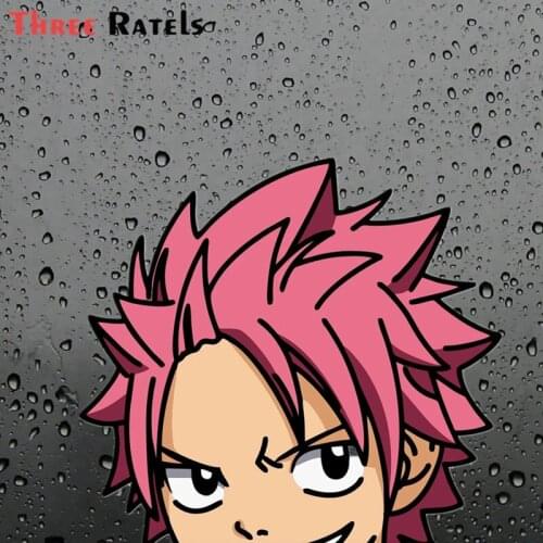 Three Ratels FC209 3D NATSU DRAGNEEL Peeker Peeking Window Vinyl Decal Sticker Cars Anime JDM